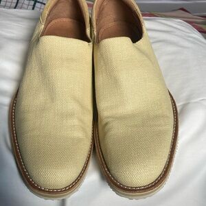 Men's Cream Slip-On Shoes